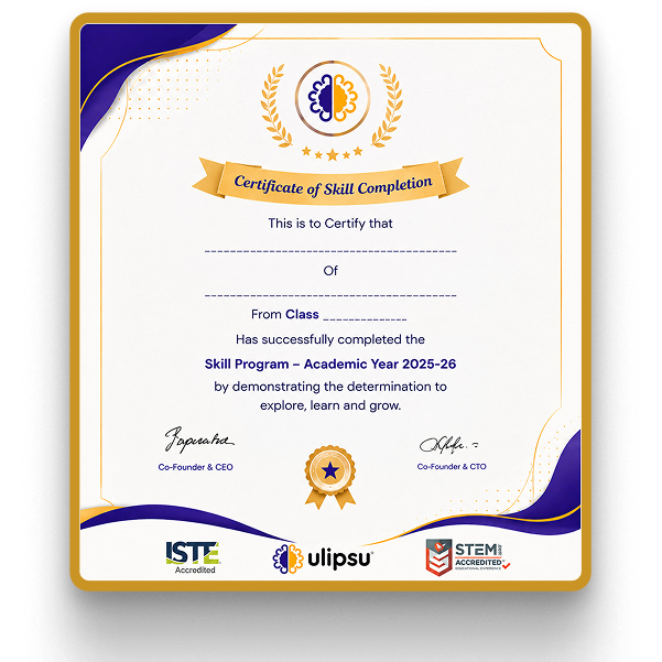 Ulipsu Certificate of Skill Completion